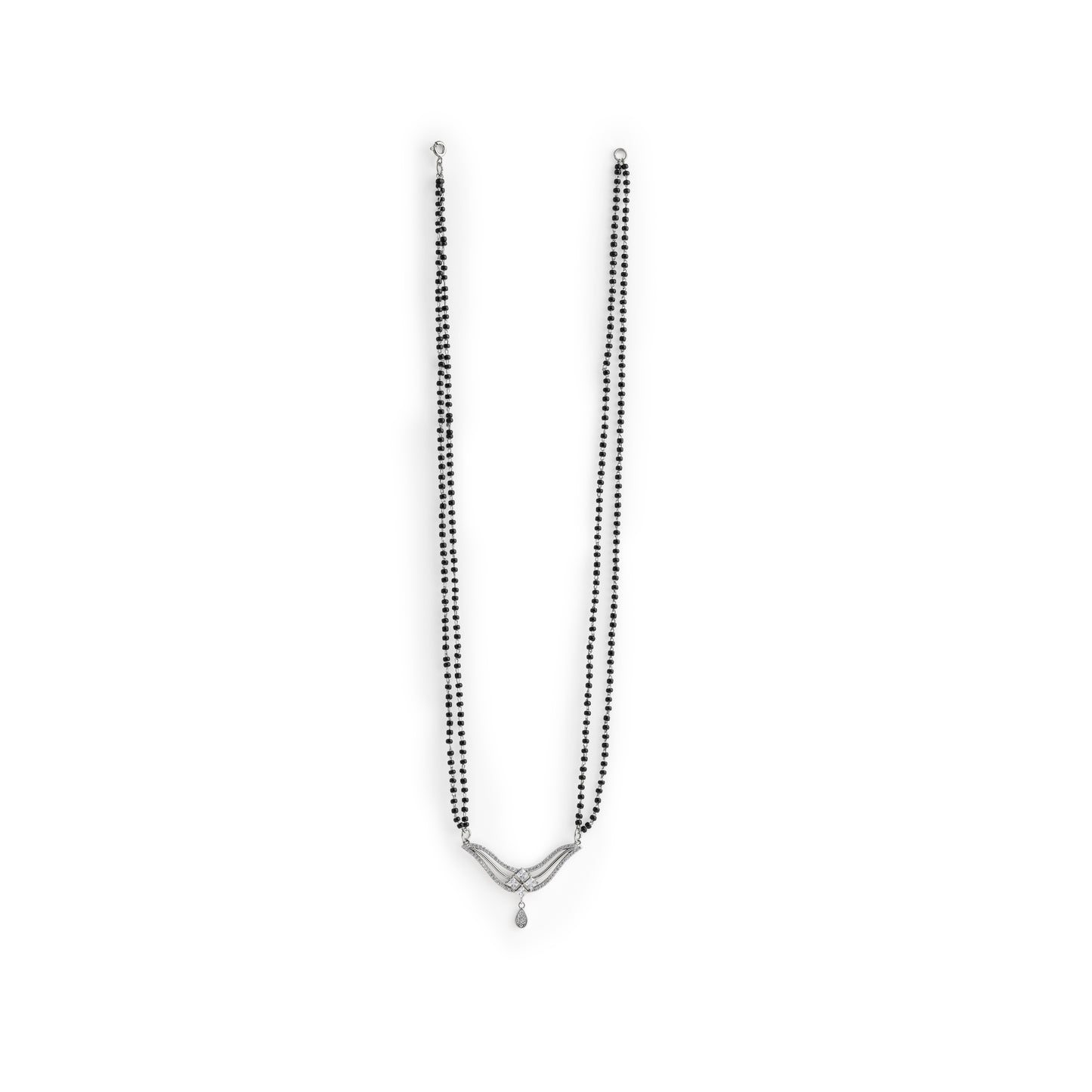 Kite flower with drop Mangalsutra