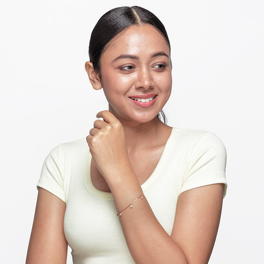 Floral Mini Drop Bracelet