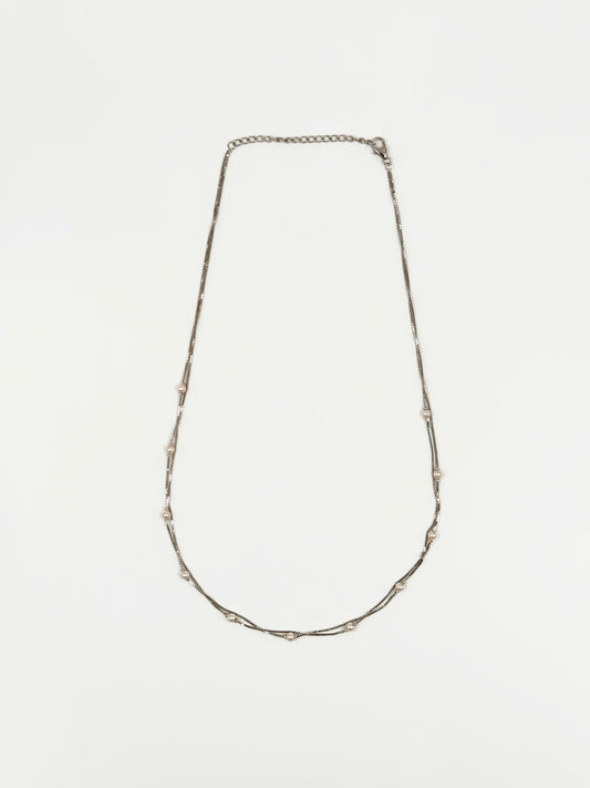 Two-line Pearl Necklace