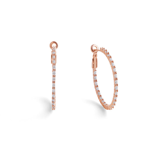 Marquise medium hoops