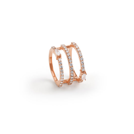 Bauble Three line Ring