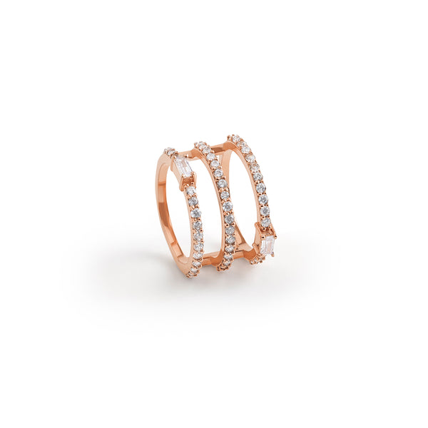 Bauble Three line Ring
