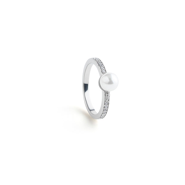 Pearl CZ Ring