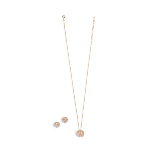 Shell Pendant necklace with studs