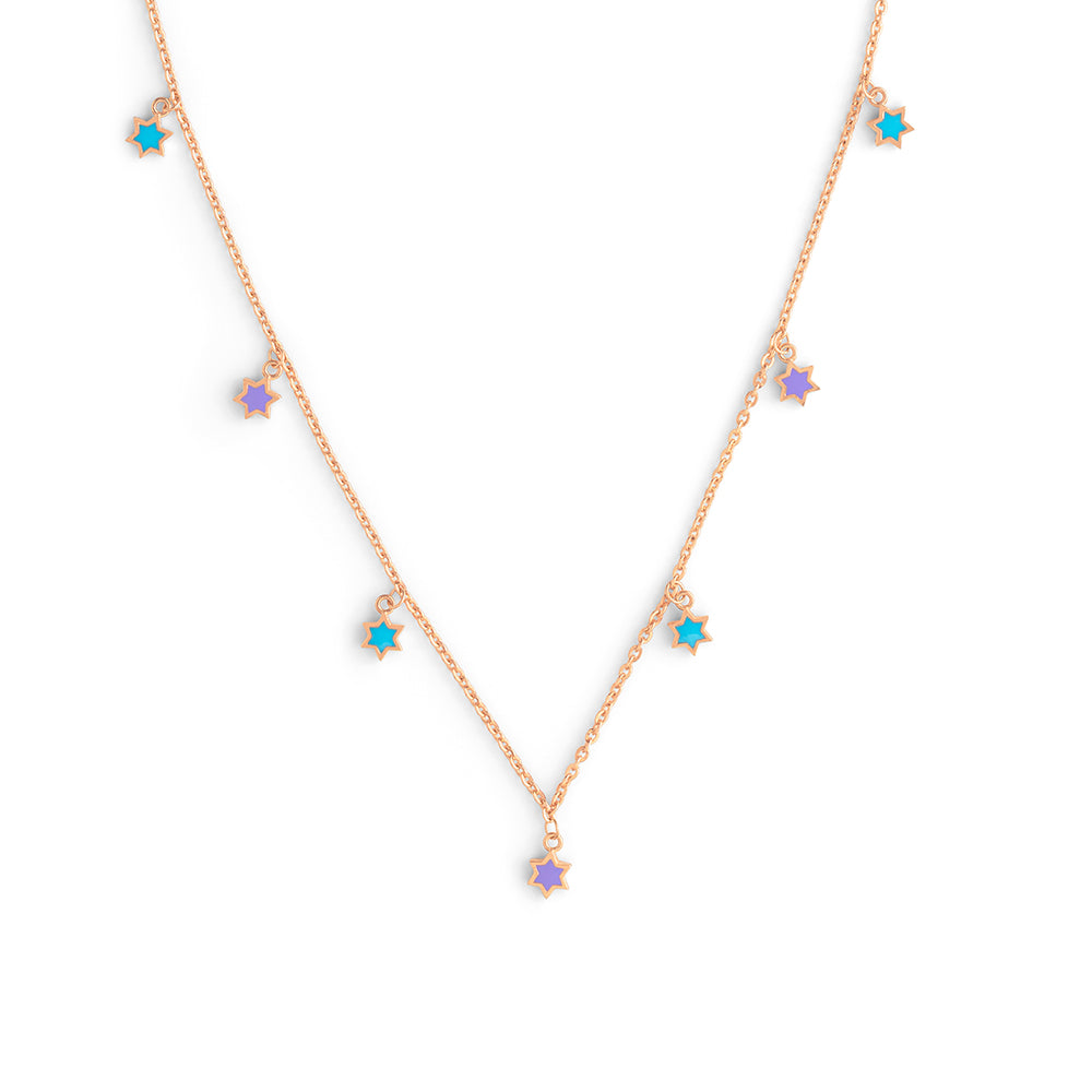 Aster Enamel Necklace