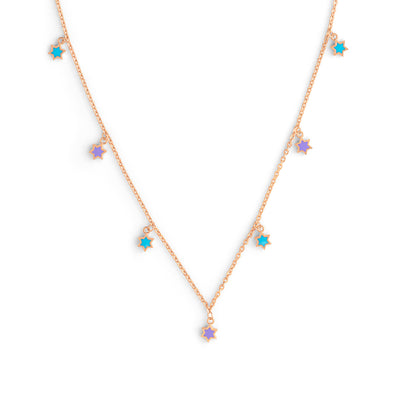 Aster Enamel Necklace
