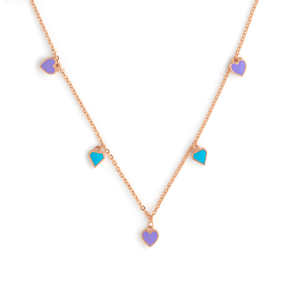 Heart Enamel Necklace