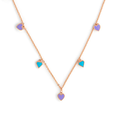 Heart Enamel Necklace