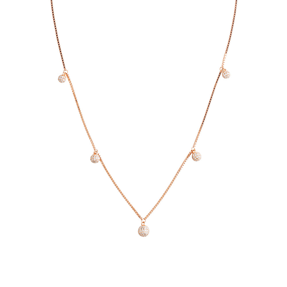 Disco Ball Drop Necklace