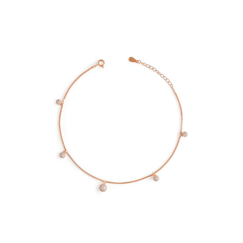 Disco Ball Drop Anklet