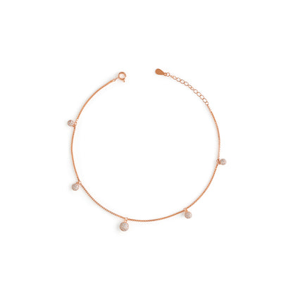 Disco Ball Drop Anklet