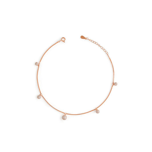 Disco Ball Drop Anklet