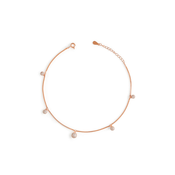 Disco Ball Drop Anklet