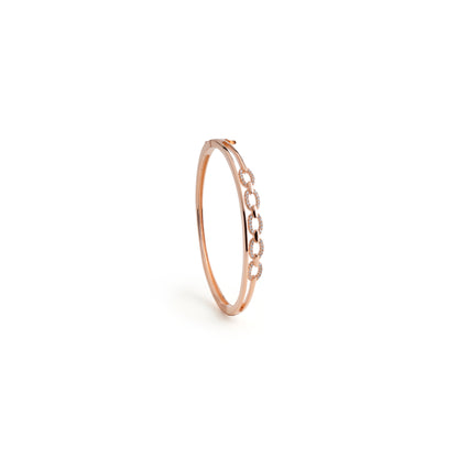 CZ Link Oval Bangle