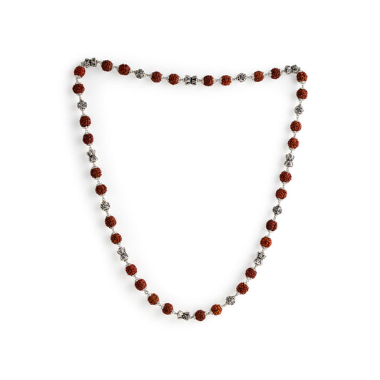 Rudraksh with Damaru Necklace