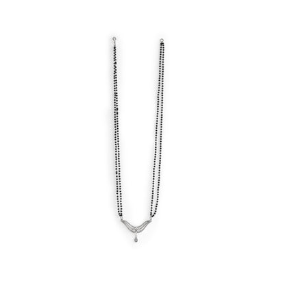 Kite flower with drop Mangalsutra