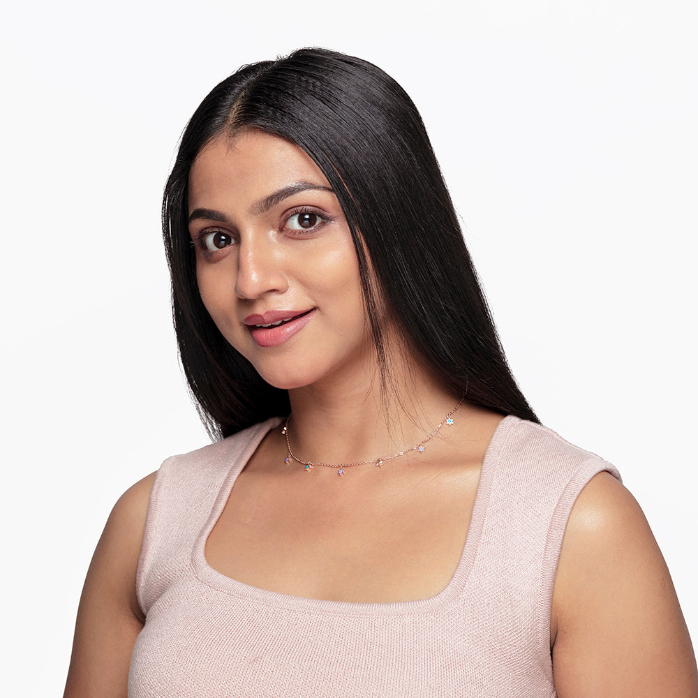 Aster Enamel Necklace