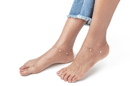 Disco Ball Drop Anklet