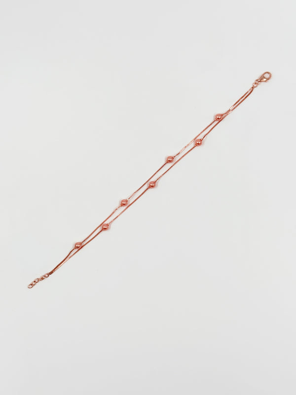 Rose pearl two layer Bracelet
