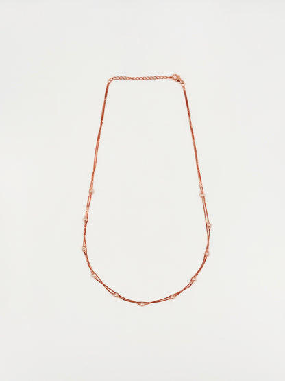 Two-line Pearl Necklace