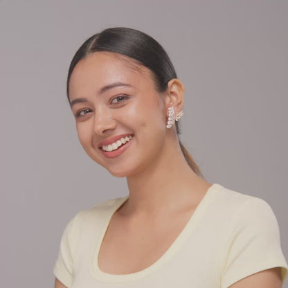 Bauble V necklace with earrings