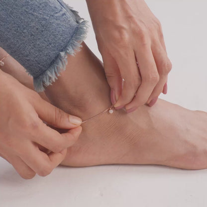 Disco Ball Drop Anklet