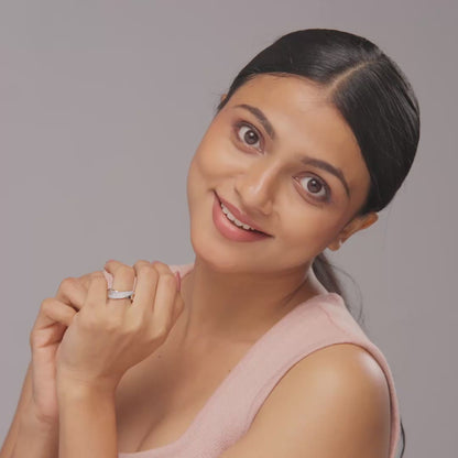 Studded Overlap Ring