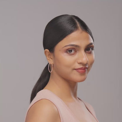 Marquise medium hoops